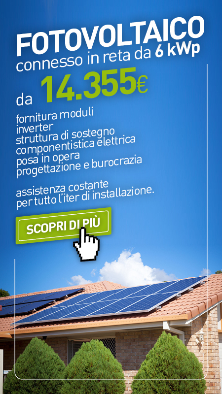 fotovoltaico connesso in reta da 6kWp
