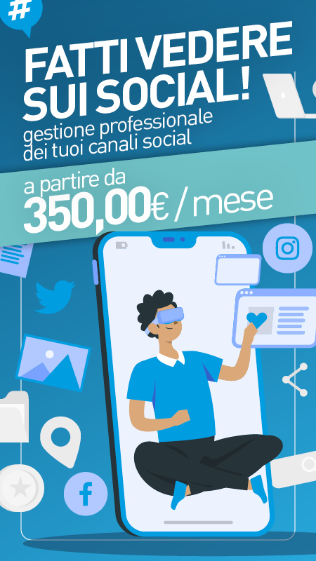 fatti vedere sui social